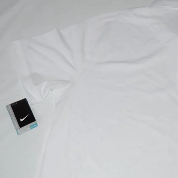 NIKE GOLF DRI-FIT SOLID ICON PIQUE POLO SHIRTS 746099 Color White Size XXL (New) - Picture 6 of 6